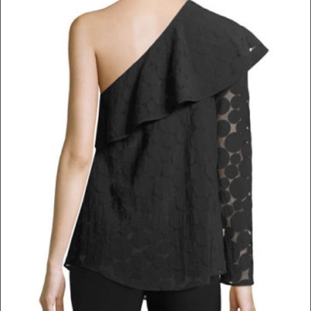 DVF One-Shoulder Ruffle Top - Picture 2 of 2